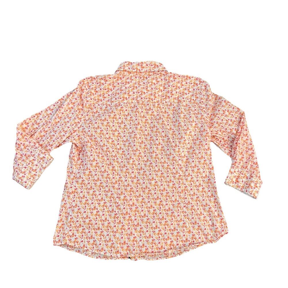 Tommy Hilfiger Women’s Button Up Shirt Large Vintage Floral - Picture 2 of 5
